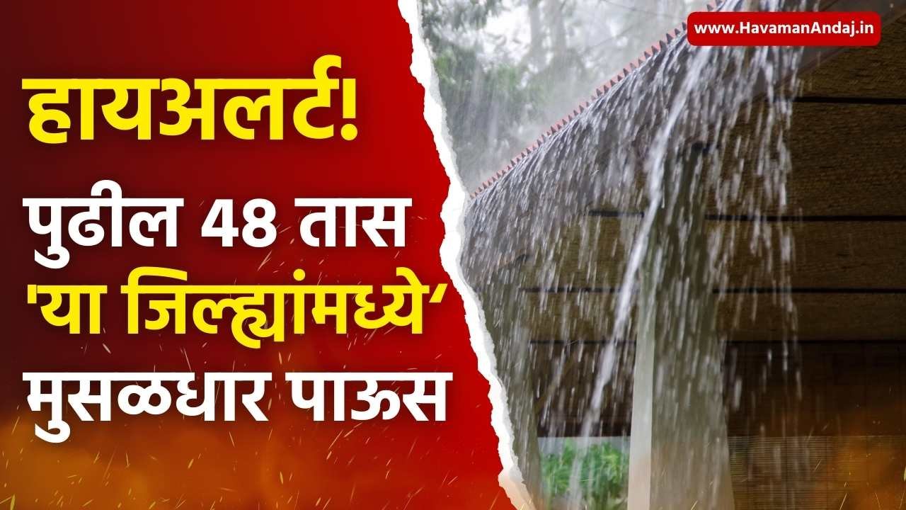 Rain alert weather update maharashtra